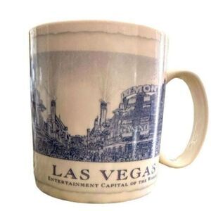 VINTAGE 2008 Starbucks Architect Series LAS VEGAS Coffee Tea Cup Mug - 18oz